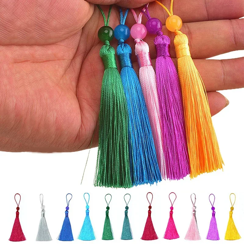 Beaded Trim Fringe - 10/5 pezzi nappa di seta poliestere