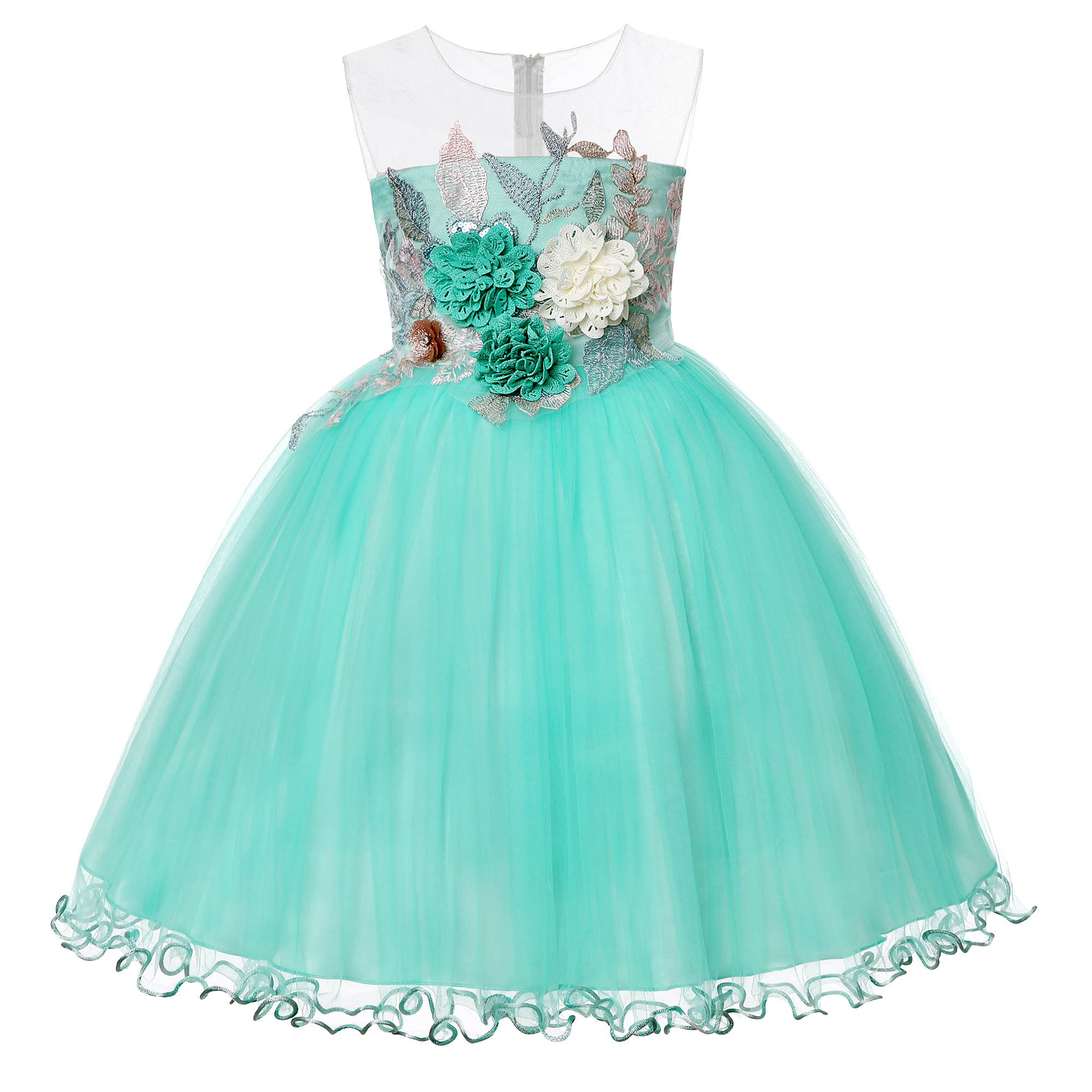 Applique Patch Flower - Abito da principessa in pizzo per