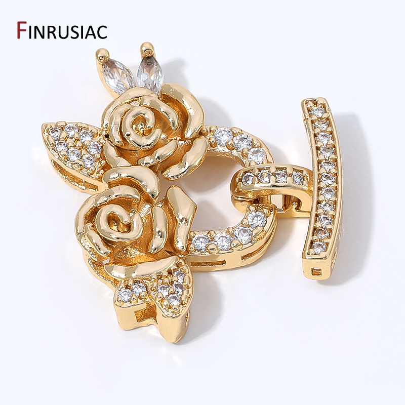 Embellishment Crafts - Chiusure a fiore in ottone placcato