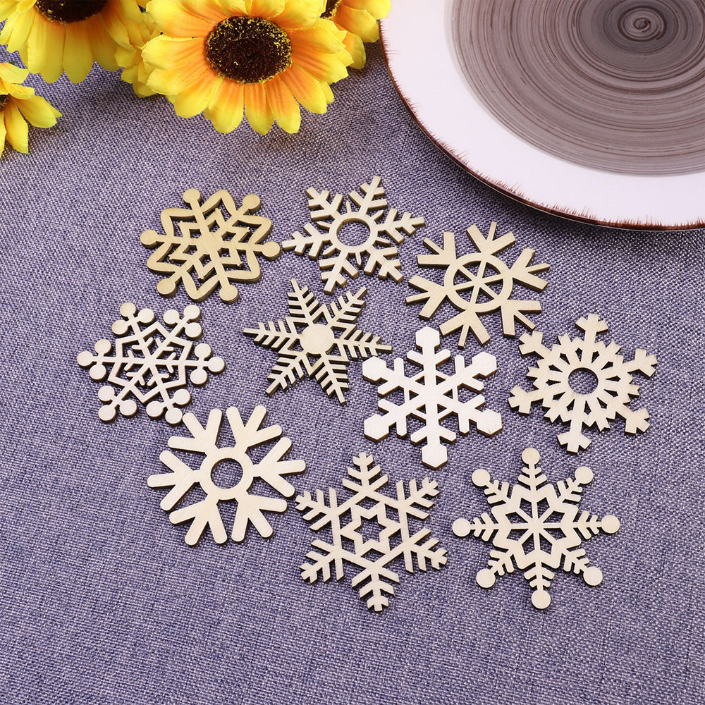Christmas Craft Embellishment - 10 pezzi di decorazione per albero