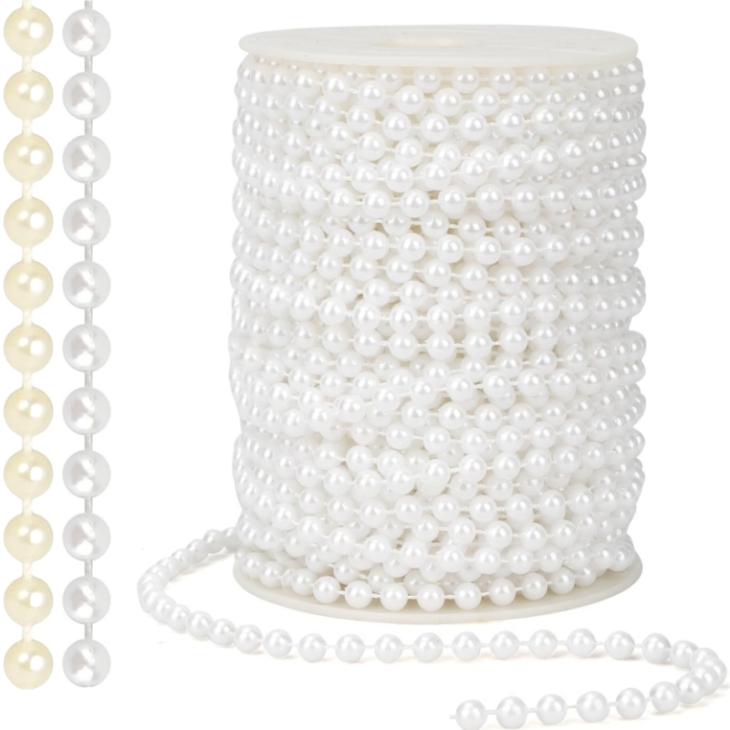 Pearl Trim Chain - 2/5m ABS Imitazione Perla Perline Catena