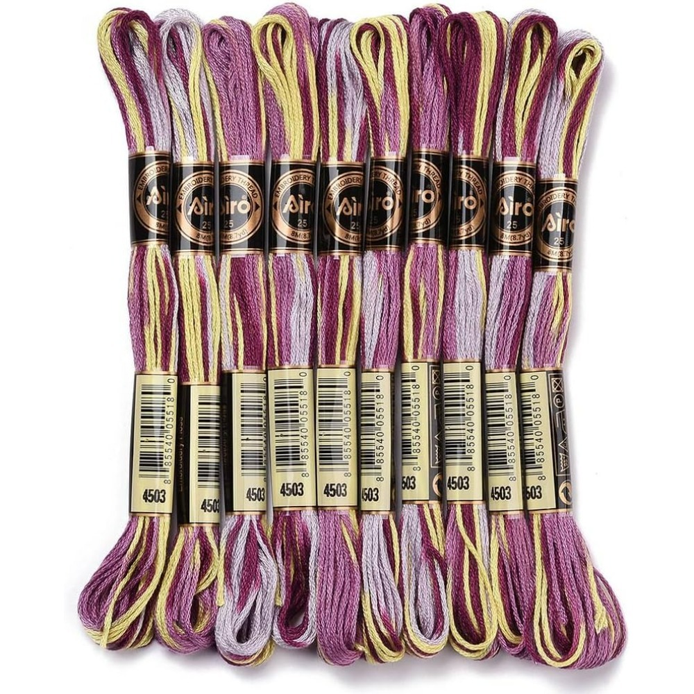 Embroidery Embellishments - 6 fili viola filo da ricamo