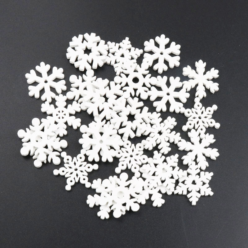 Christmas Craft Embellishment - 20Pcs di Legno Di Natale Fiocco