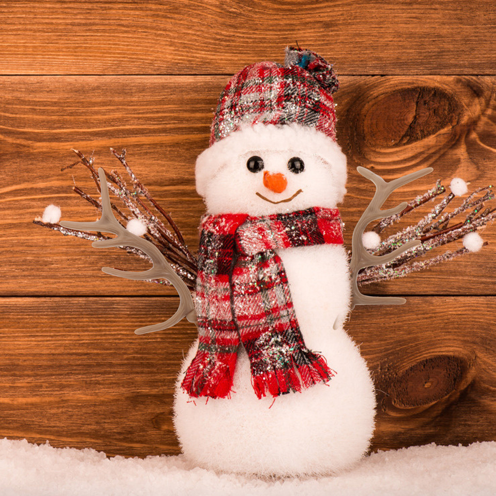 Christmas Craft Embellishment - 12 Paia di Corna in Plastica
