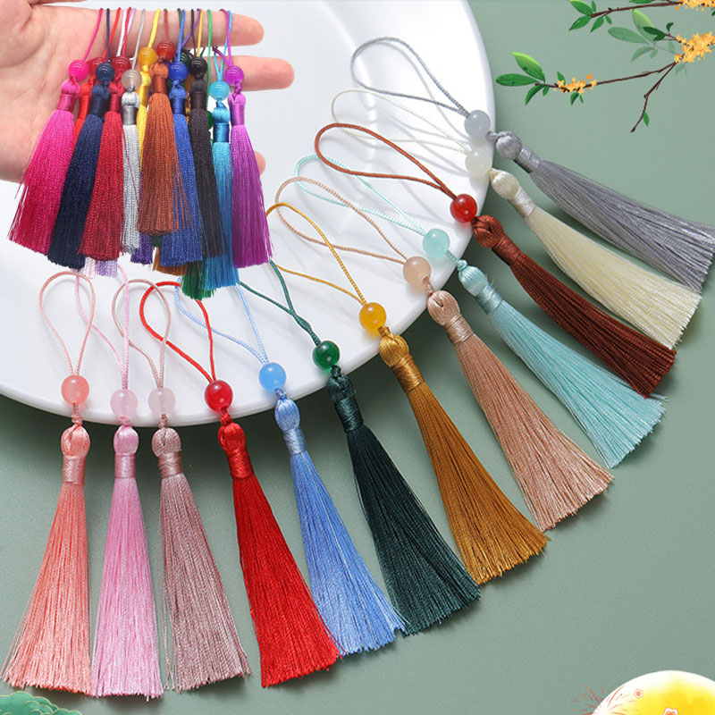 Beaded Trim Fringe - 5-100 pezzi segnalibro nappe con perline