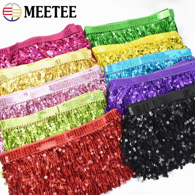 Beaded Trim Fringe - 1-5 metri 16 centimetri in rilievo