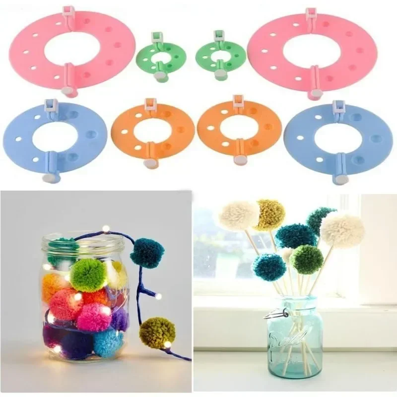 Pom Pom Maker Tool - Kit per Creare Pompon in 4
