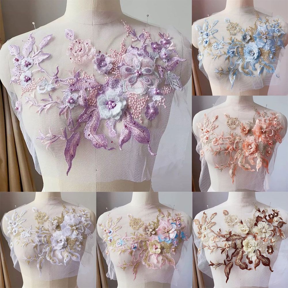 Applique Patch Flower - Fiori 3D Tessuti di pizzo con