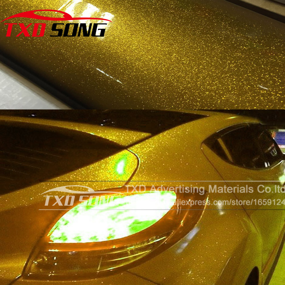 Glitter Vinyl Roll - 12/30/50/58CMX100CM/LOT Pellicola Adesiva per Auto in