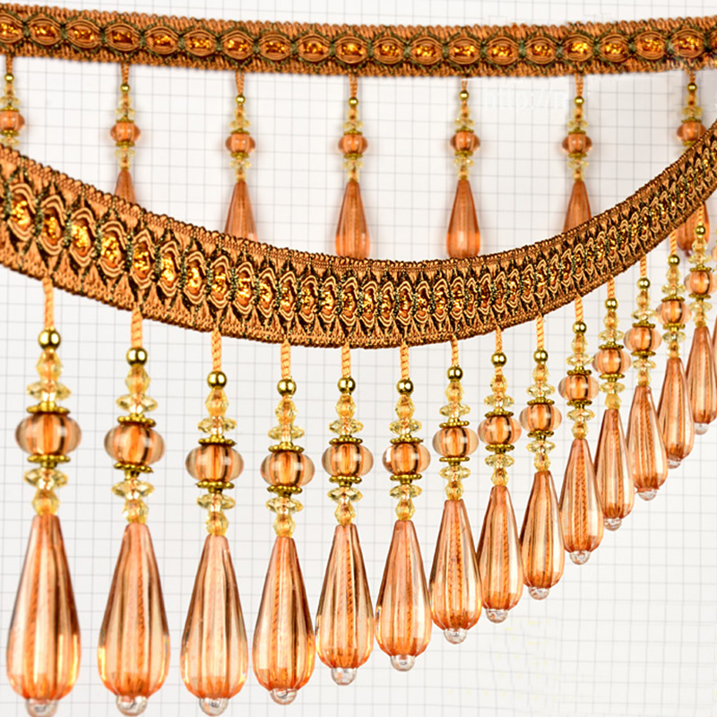 Beaded Trim Fringe - 1M Ciondolo in cristallo Nappa Goccioline