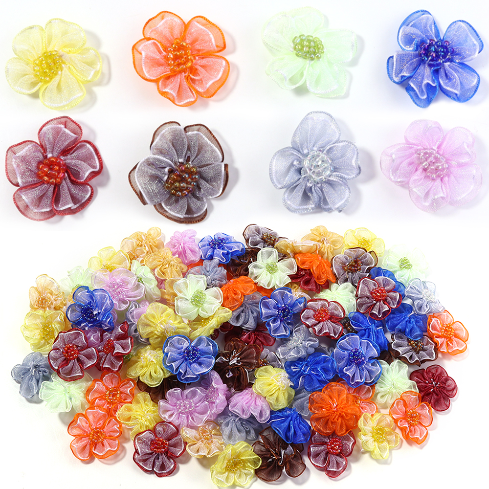 Applique Patch Flower - 10 pz/lotto Maglia Fiore Applique Per