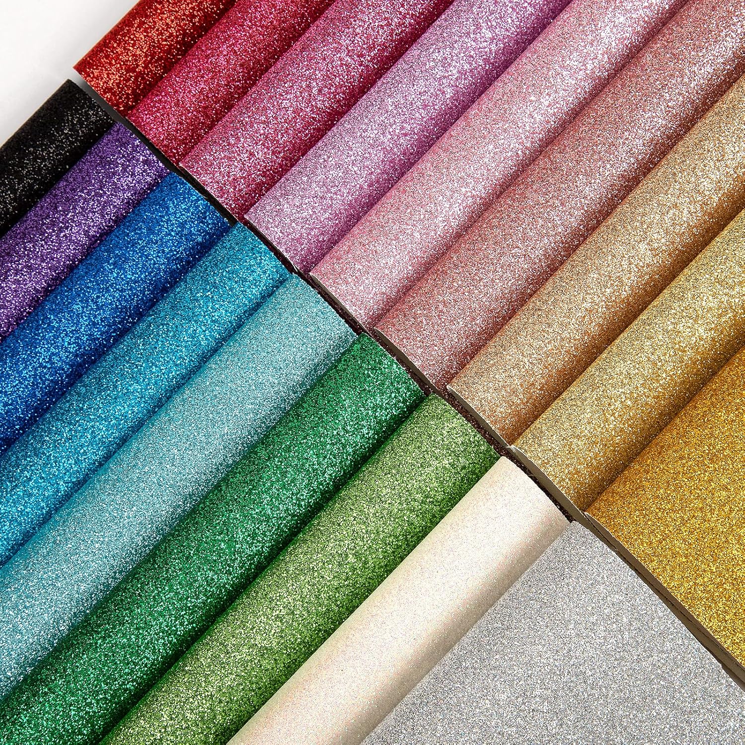 Glitter Vinyl Roll - Carta da parati in tessuto lucido