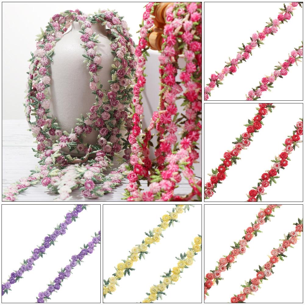 Lace Ribbon Trim - Passamaneria in pizzo floreale idrosolubile in