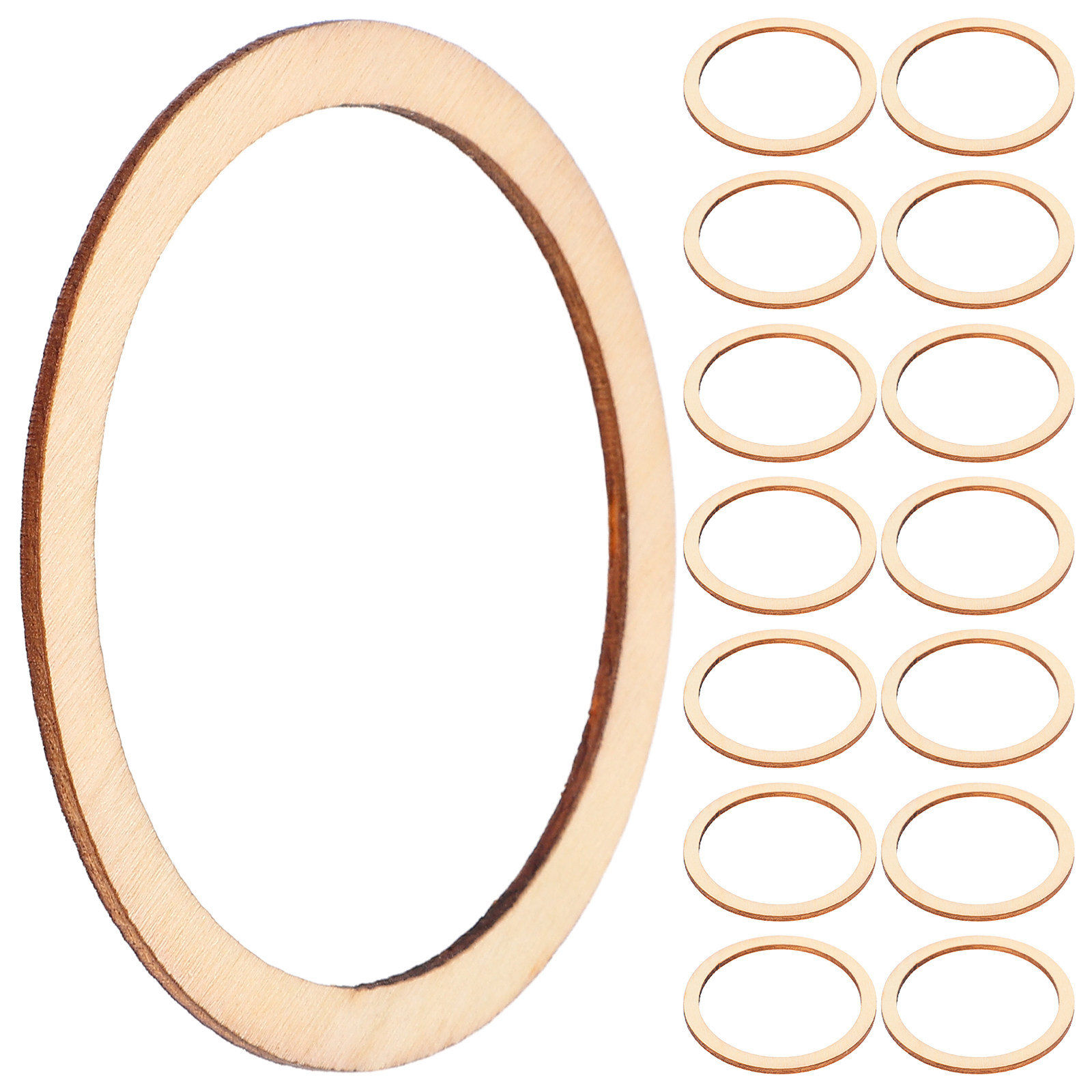 Christmas Craft Embellishment - 50 Pezzi Decorazioni Circolari in Legno