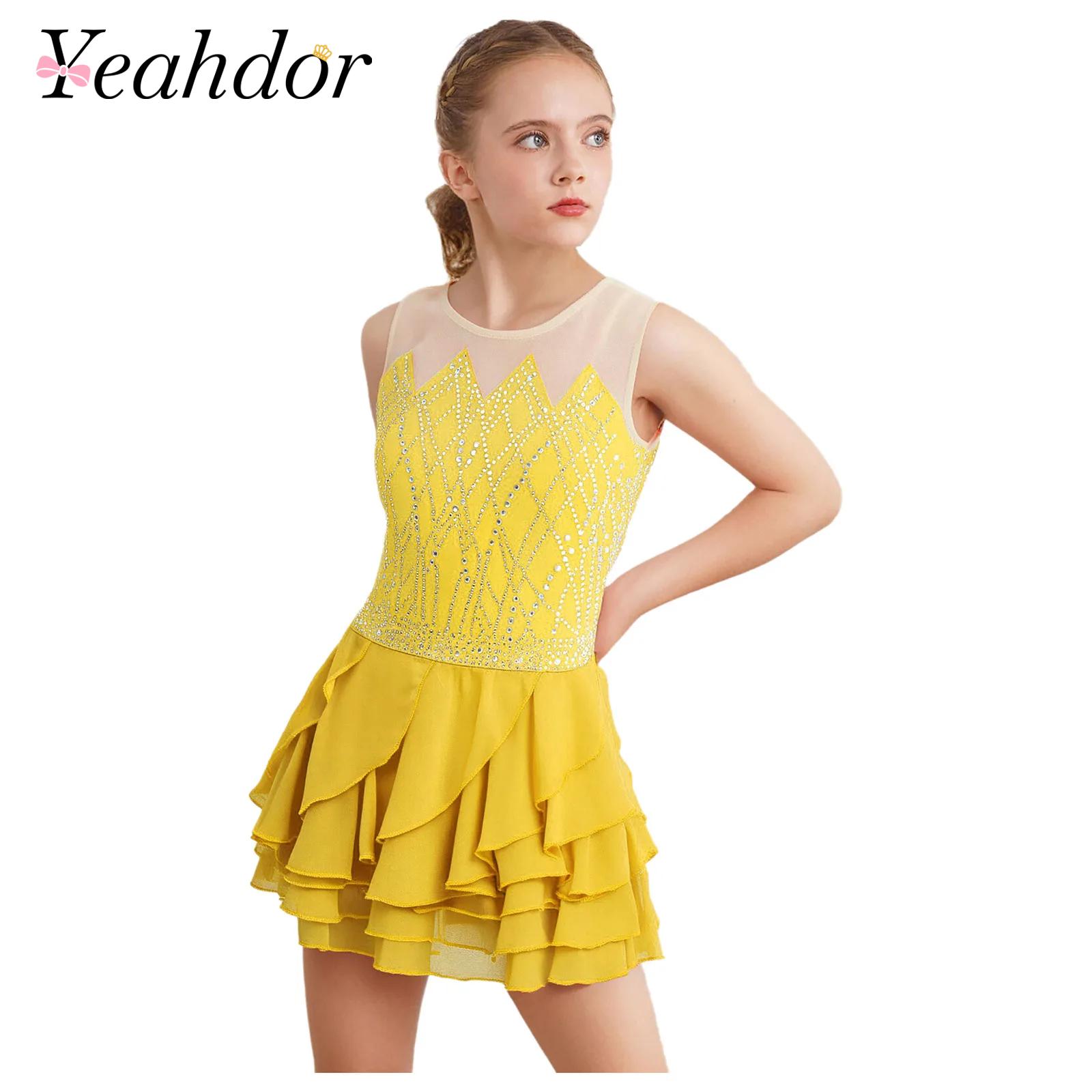 Rhinestone Banding Trim - Vestito da pattinaggio di figura in