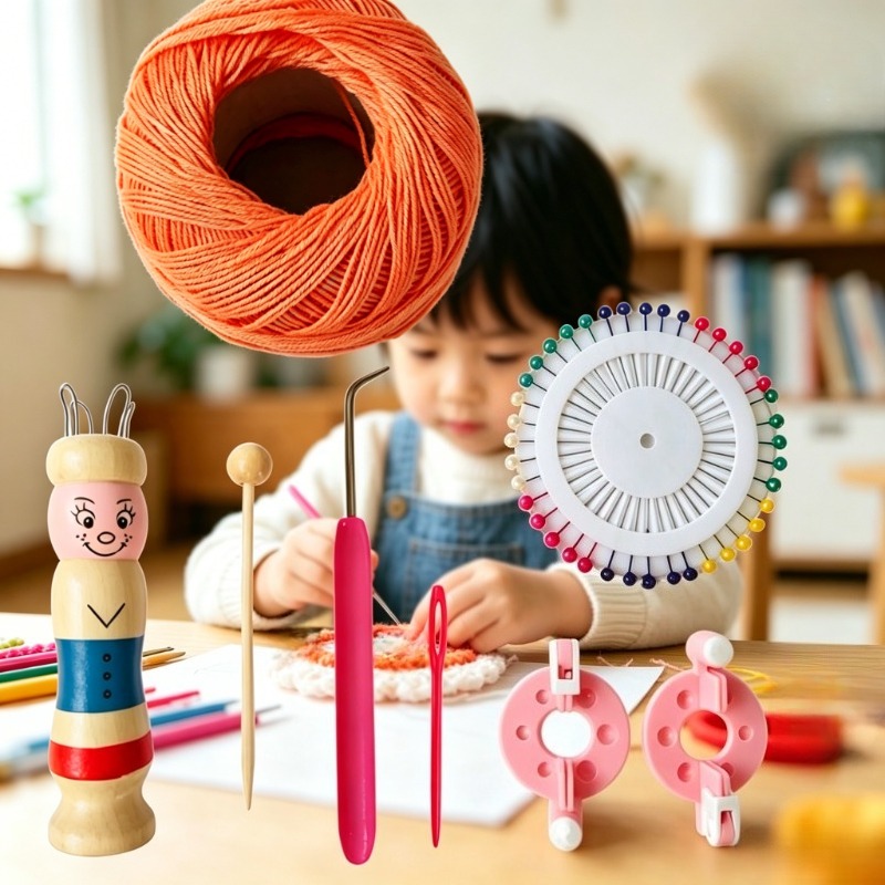 Pom Pom Maker Tool - Set per Lavoro a Maglia Fai-da-Te