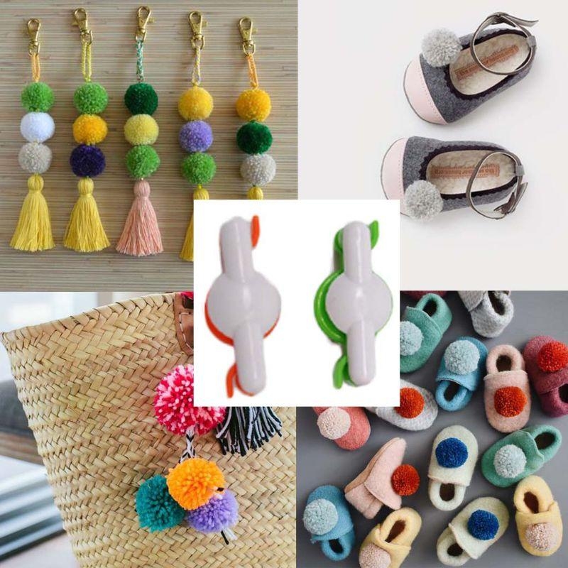 Pom Pom Maker Tool - D8KF 2 Pezzi Pompon Pom-Pom Maker