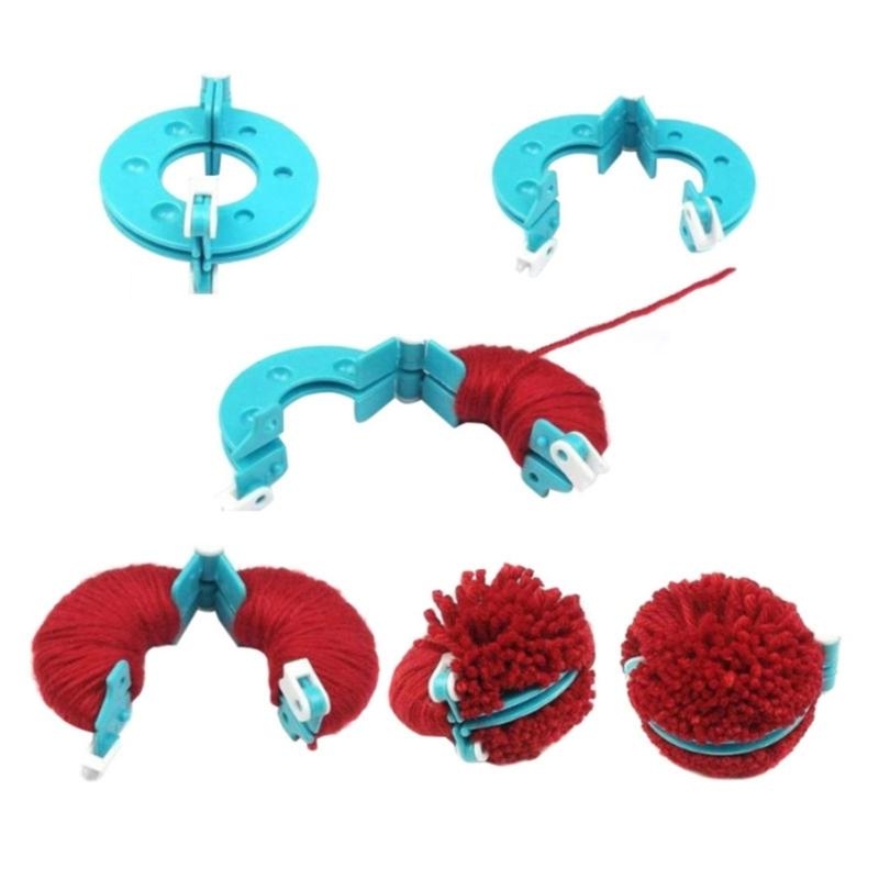 Pom Pom Maker Tool - L43A 4 pezzi fai da te