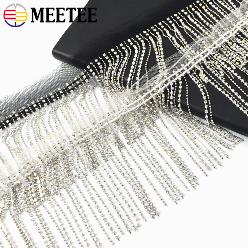 2/4/10Yards Meetee 9cm strass  - Beaded Trim Fringe recensione e prezzo