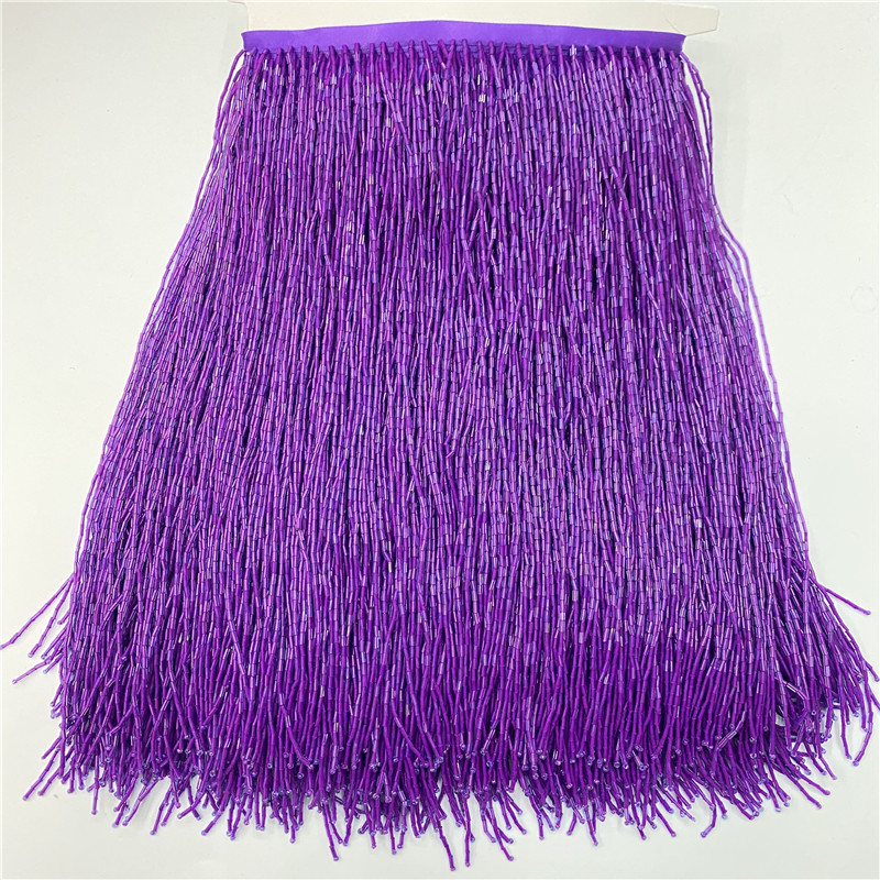 2metros/lot 30cm di larghezza  - Beaded Trim Fringe recensione e prezzo