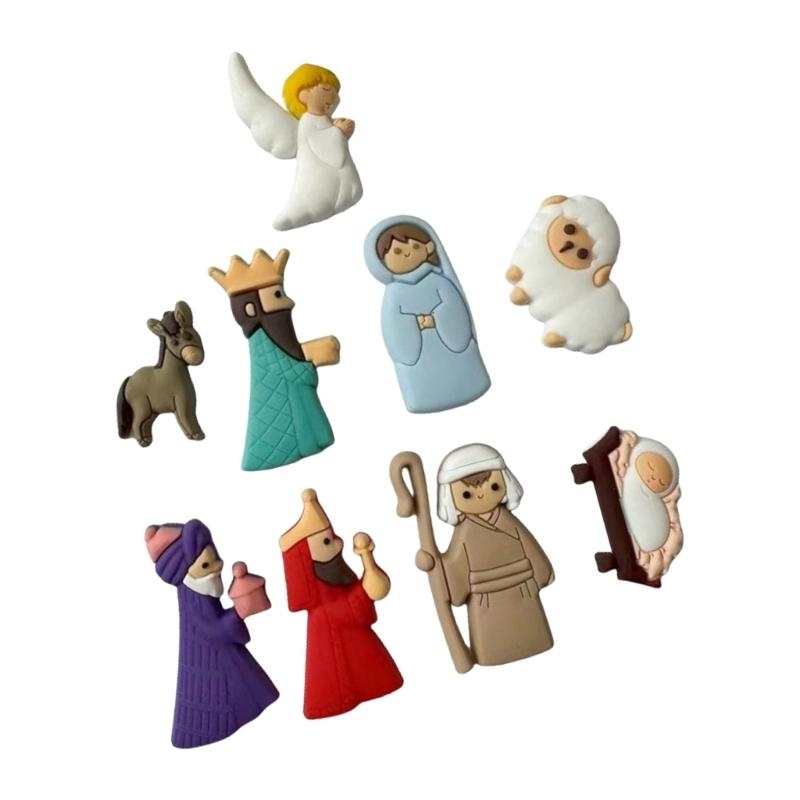 G6KF 9pcs/set patch scena nati - Christmas Craft Embellishment recensione e prezzo