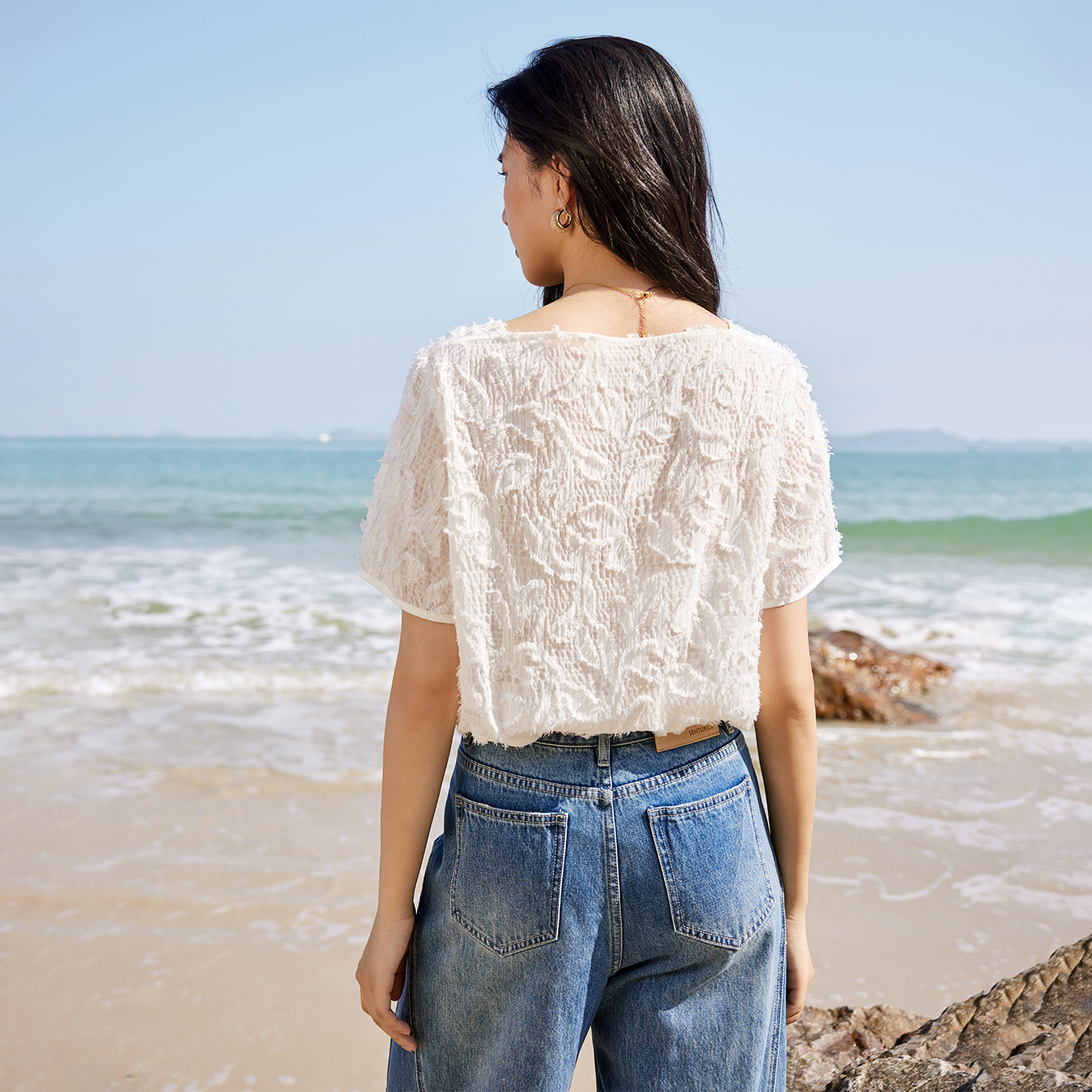 Camicetta Monospalla a Maniche - Tassel Fringe Trim recensione e prezzo