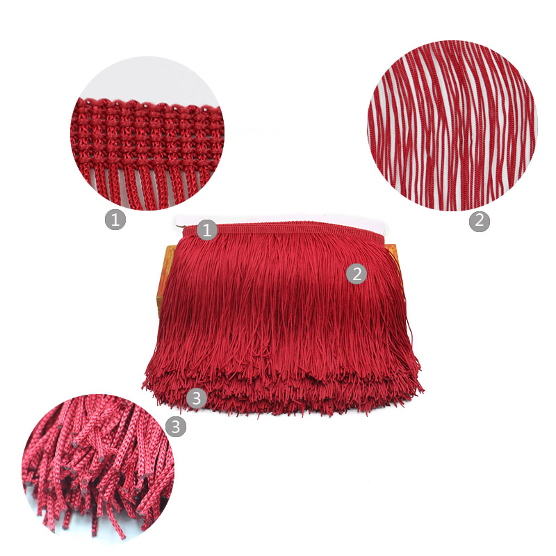 10 metri 15 cm lungo nappa fra - Beaded Trim Fringe recensione e prezzo