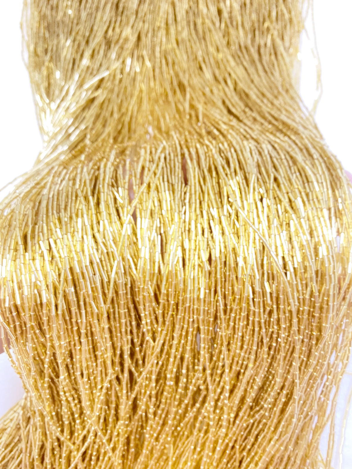 100 cm di lunghezza oro rosso  - Beaded Trim Fringe recensione e prezzo