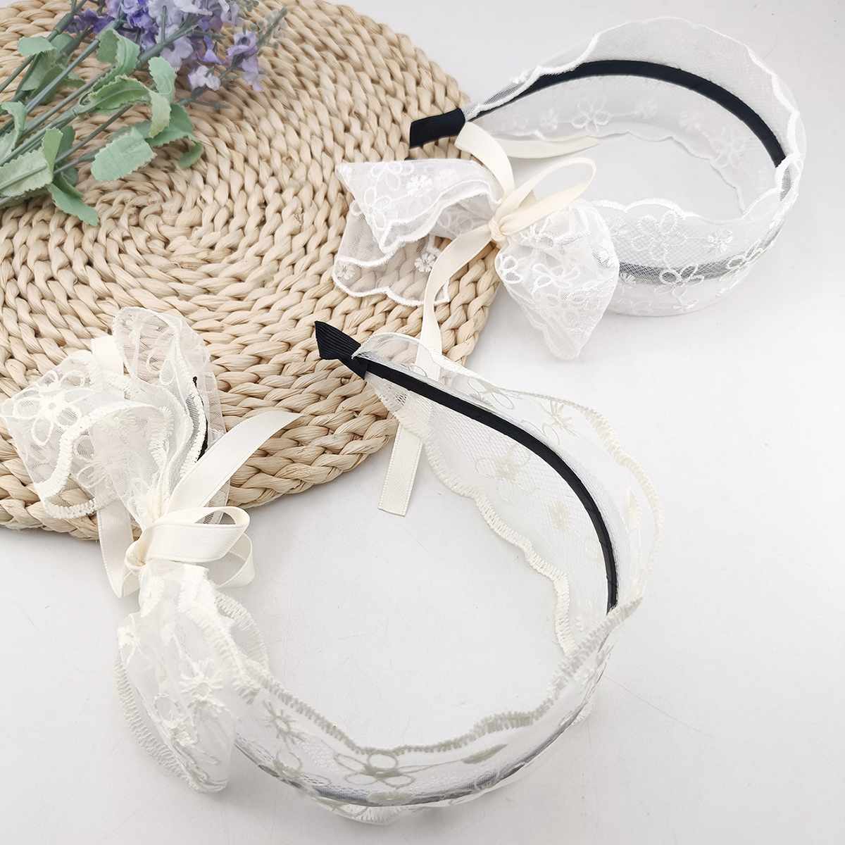 Nuova fascia per capelli in pi - Lace Ribbon Trim recensione e prezzo