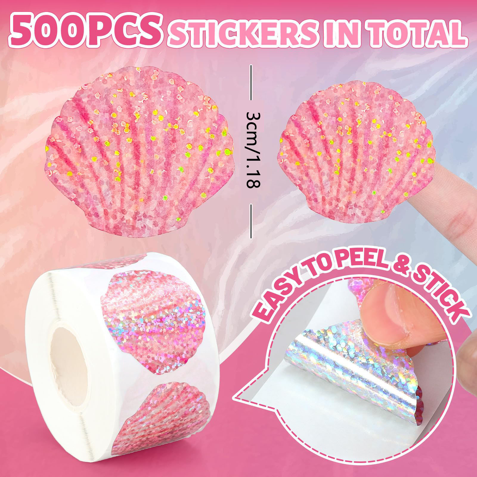 500 Pezzi Adesivi a Forma di C - Glitter Vinyl Roll recensione e prezzo