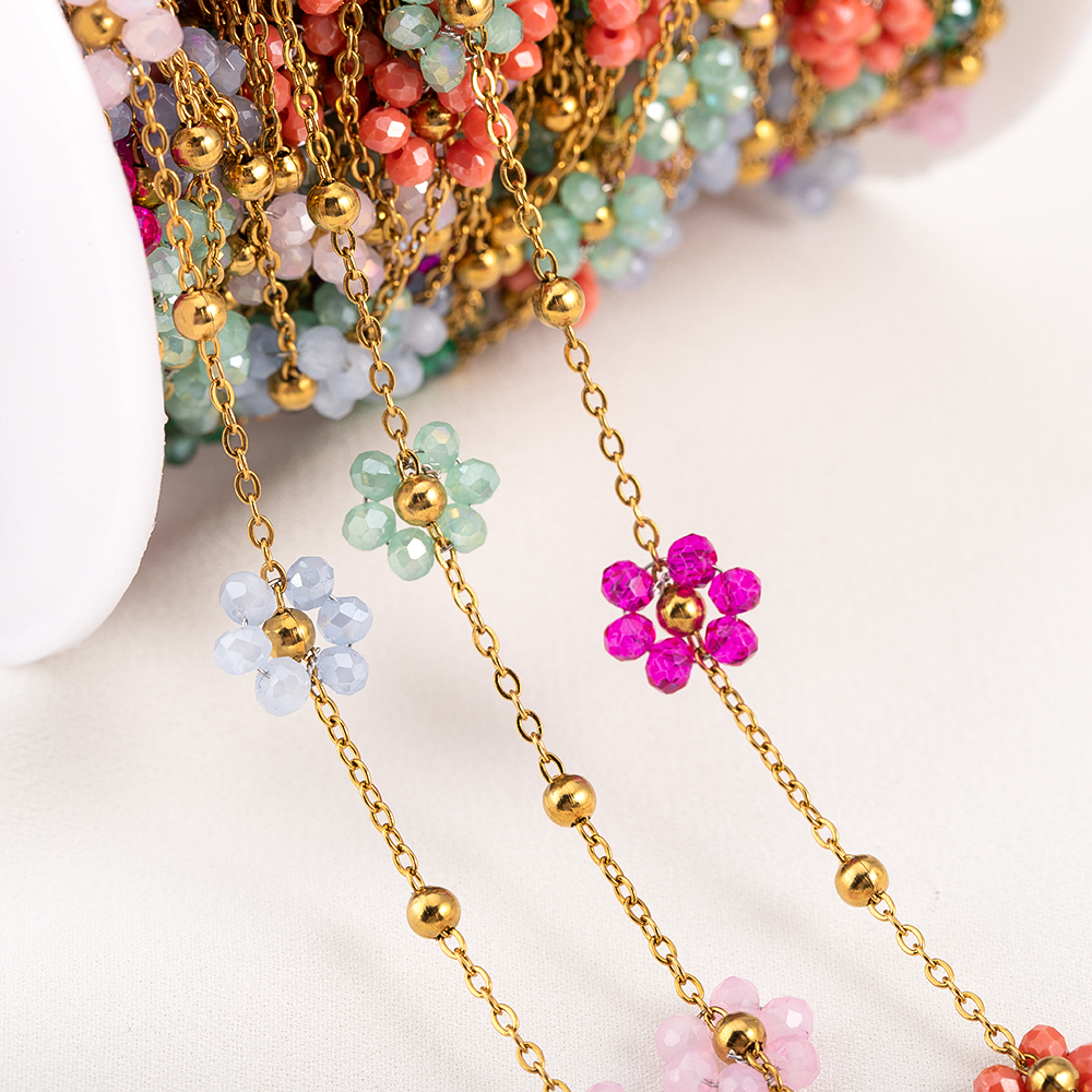 Catena con perline a forma di  - Pearl Trim Chain recensione e prezzo