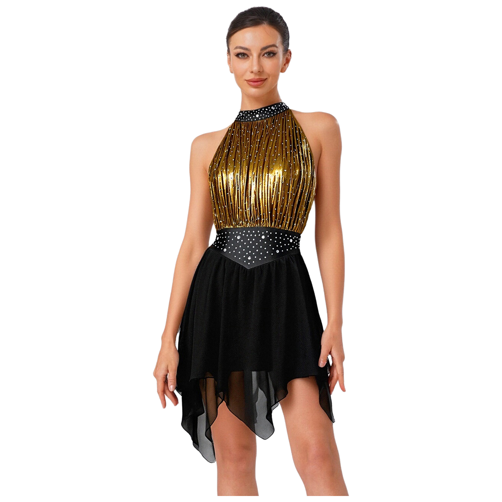 Body da Danza Lirica Senza Man - Rhinestone Banding Trim recensione e prezzo