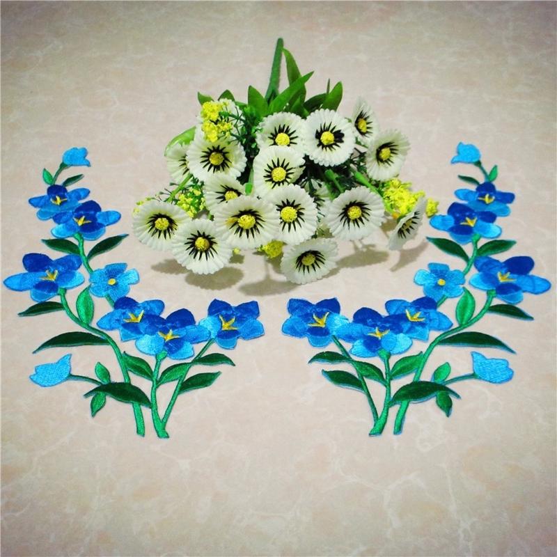 1/2 pz bella toppa fiore blu r - Applique Patch Flower recensione e prezzo