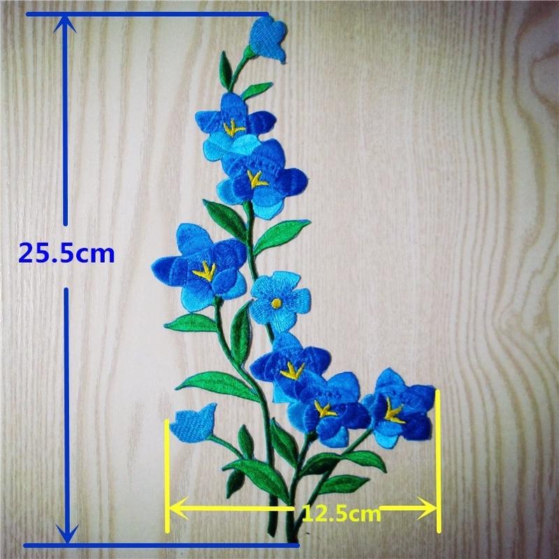 1/2 pz bella toppa fiore blu r - Applique Patch Flower recensione e prezzo