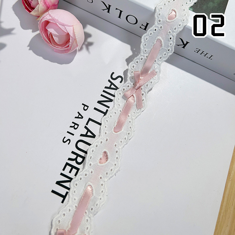 1 metro fiocco in pizzo pieghe - Lace Ribbon Trim recensione e prezzo