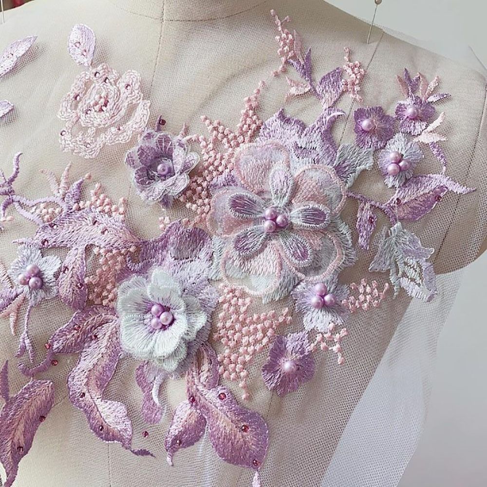 Fiori 3D Tessuti di pizzo con  - Applique Patch Flower recensione e prezzo
