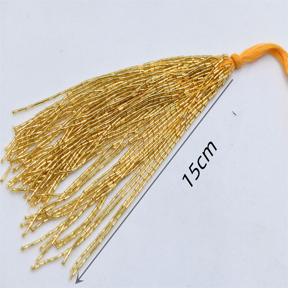 15 cm di larghezza 1 bundle or - Beaded Trim Fringe recensione e prezzo