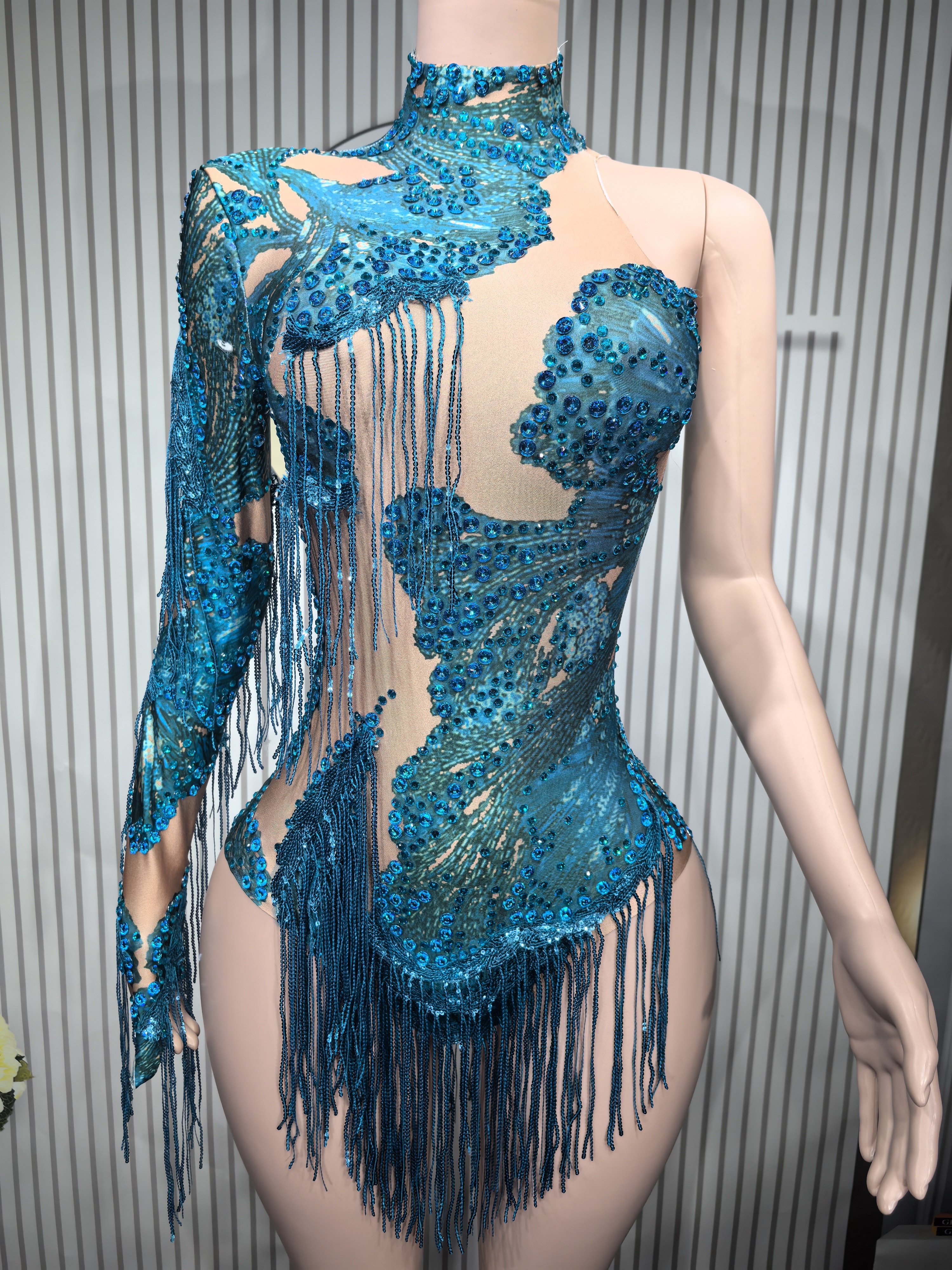 Body attillato sexy Cantante B - Rhinestone Banding Trim recensione e prezzo