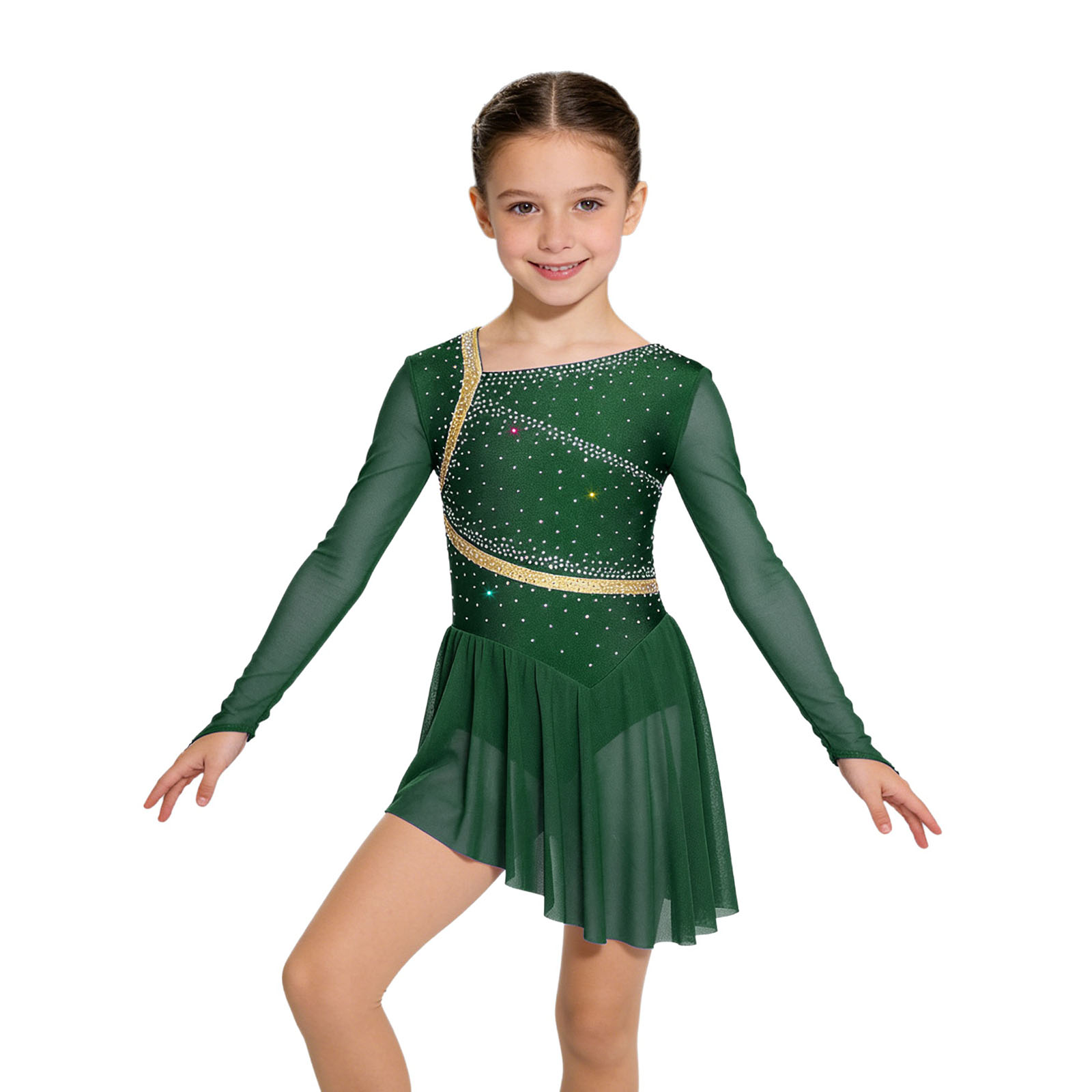 Vestito da Danza Contemporanea - Rhinestone Banding Trim recensione e prezzo