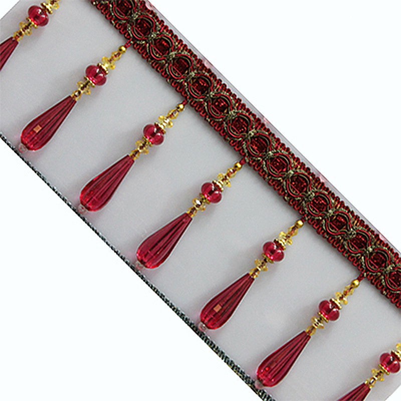 1M Ciondolo in cristallo Nappa - Beaded Trim Fringe recensione e prezzo