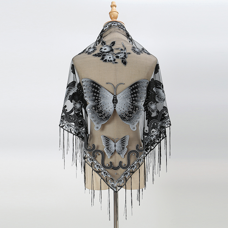 Sciarpa a triangolo di moda Fa - Tassel Fringe Trim recensione e prezzo