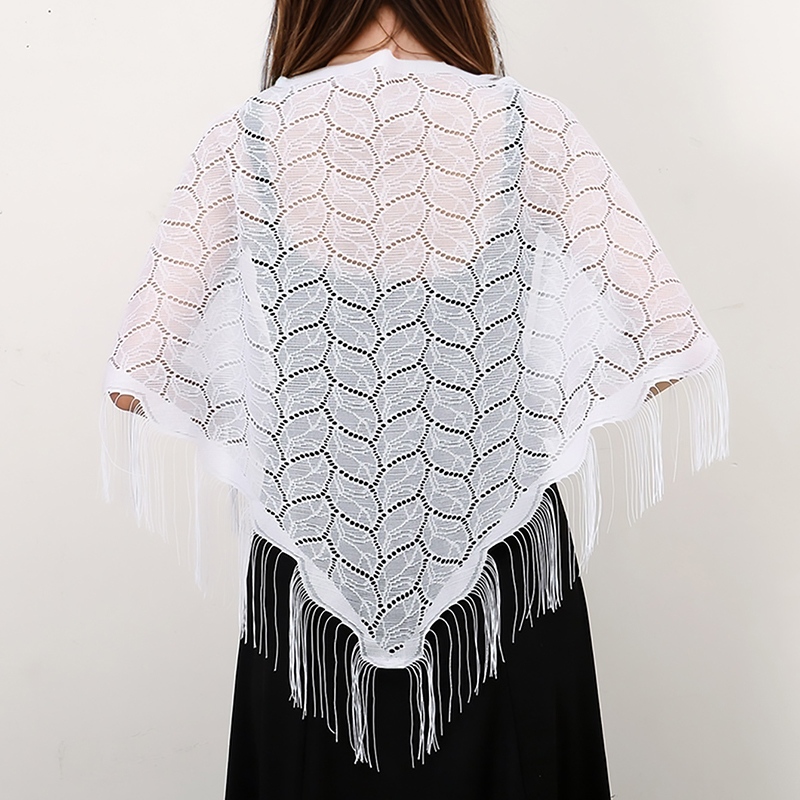 Sciarpa triangolare con nappe  - Tassel Fringe Trim recensione e prezzo