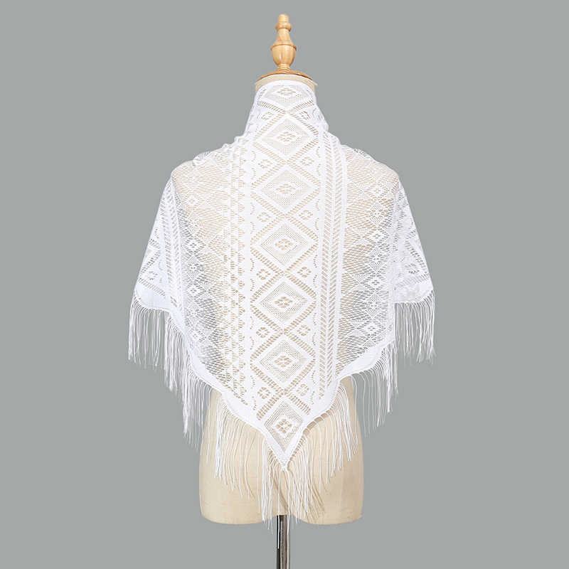 Sciarpa triangolare con nappe  - Tassel Fringe Trim recensione e prezzo