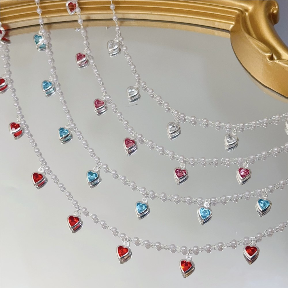 Catena in Ottone con Cuori di  - Pearl Trim Chain recensione e prezzo