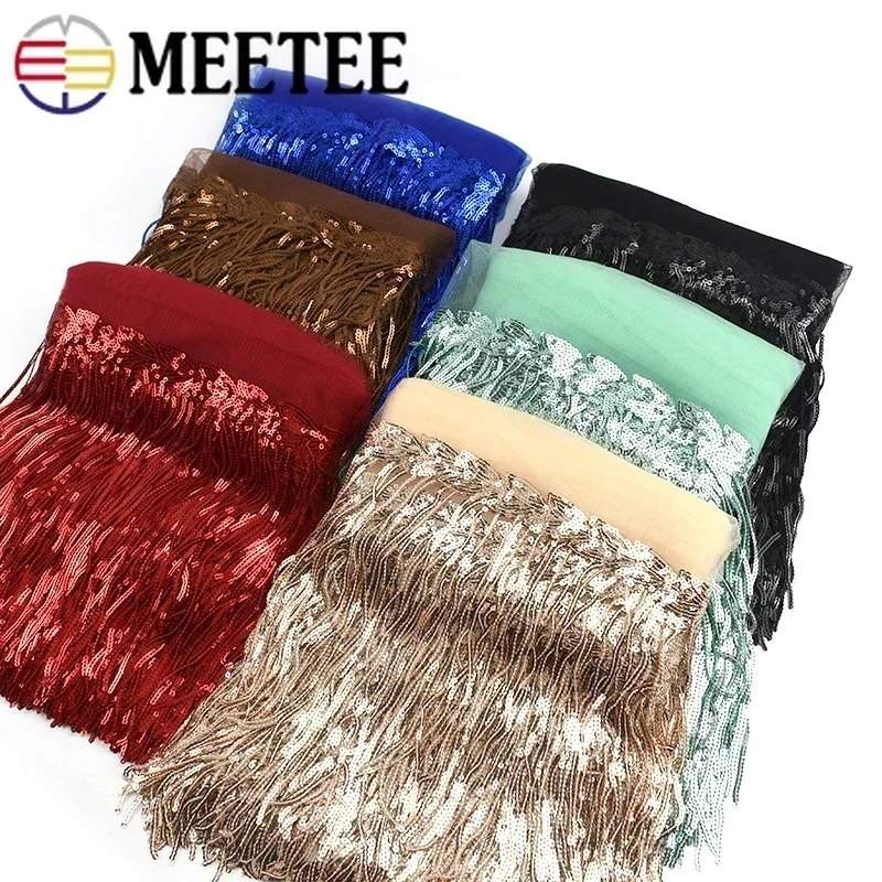 2/5/10Yards ricamo di paillett - Beaded Trim Fringe recensione e prezzo