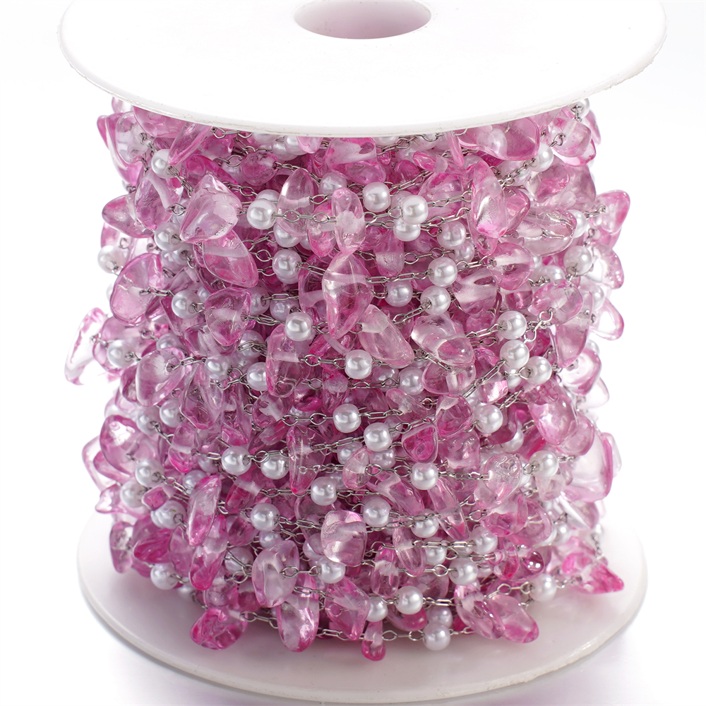 1Meter Crystal Glass Stone And - Pearl Trim Chain recensione e prezzo