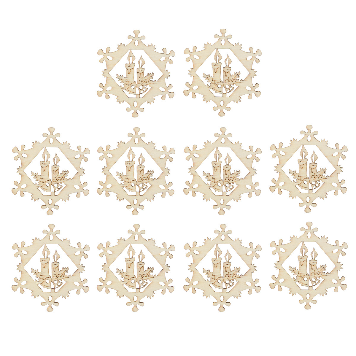 10 Pezzi Pendenti a Fiocco di  - Christmas Craft Embellishment recensione e prezzo