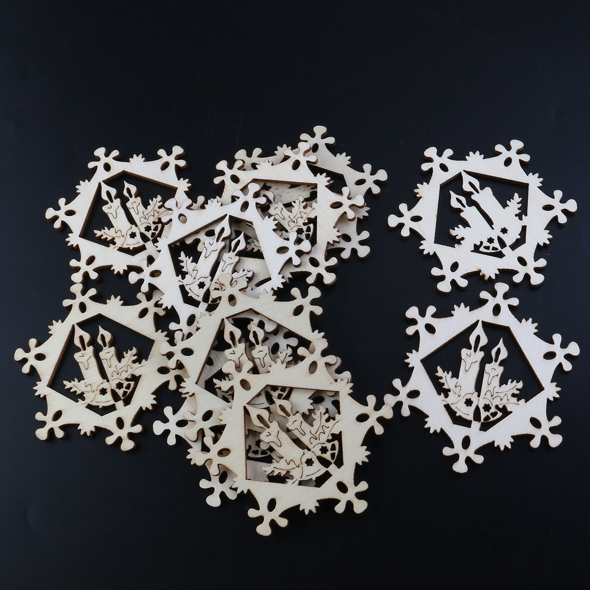 10 Pezzi Pendenti a Fiocco di  - Christmas Craft Embellishment recensione e prezzo