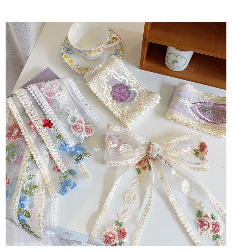 Nastro floreale ricamato in pi - Lace Ribbon Trim recensione e prezzo