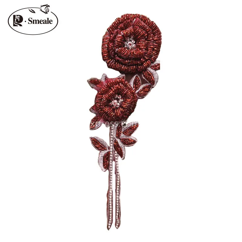 NUOVI fiori al seno rosa con p - Applique Patch Flower recensione e prezzo